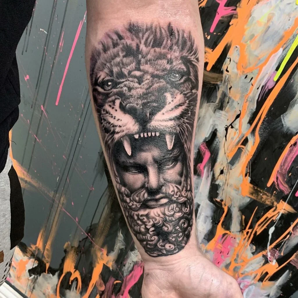 Lion-Face-Man-Tattoo-Liverpool